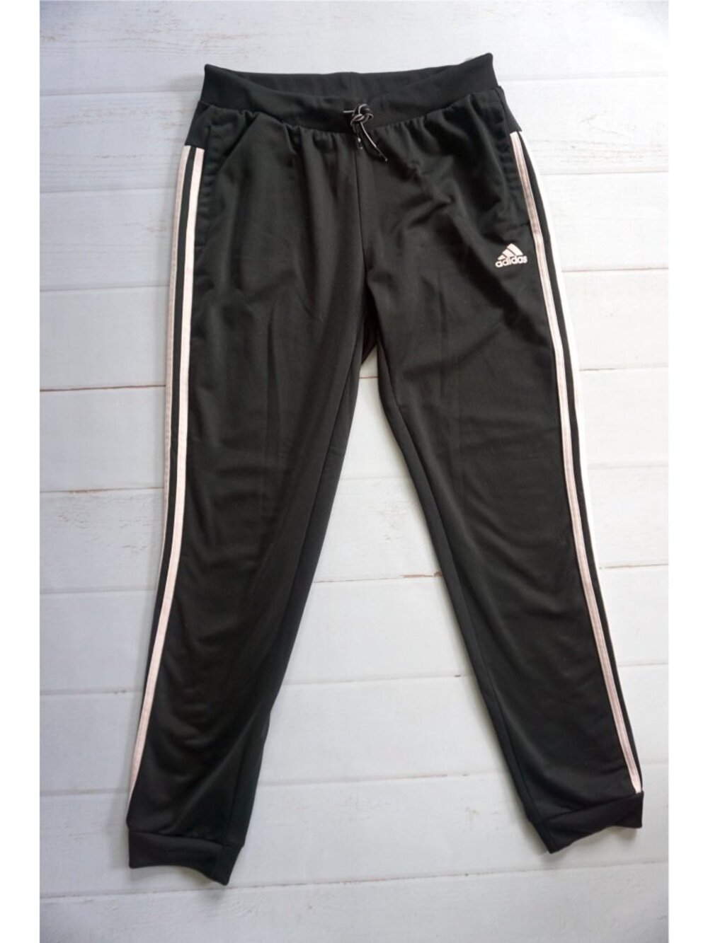 Adidas Women Essentials 3-Stripes Joggers (Pink) - Size M - Picture 3 of 8